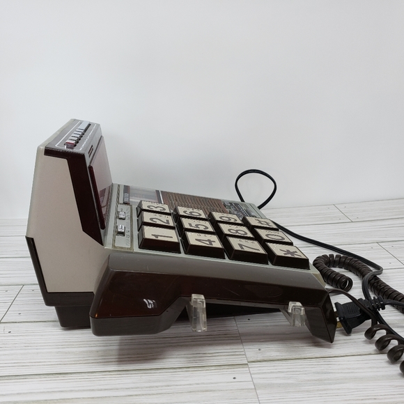 Phone Tech Telephone Alarm Clock Radio Vintage - Picture 16 of 16